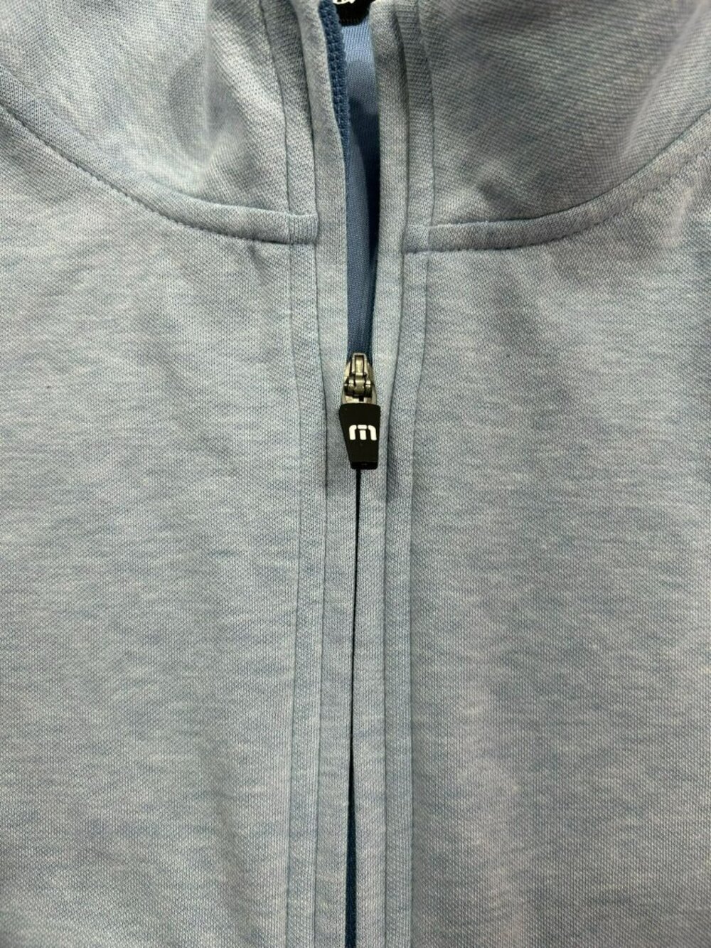 TravisMathew Mens Blue Quarter-Zip Pullover XXL Lightweight Casual Top w/Pocket - Picture 4 of 5